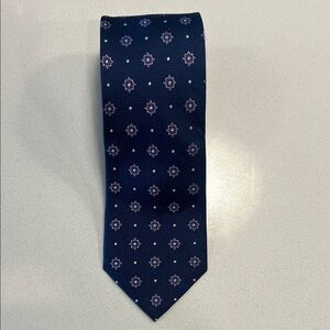 Elegant Blue Patterned Men's Tie